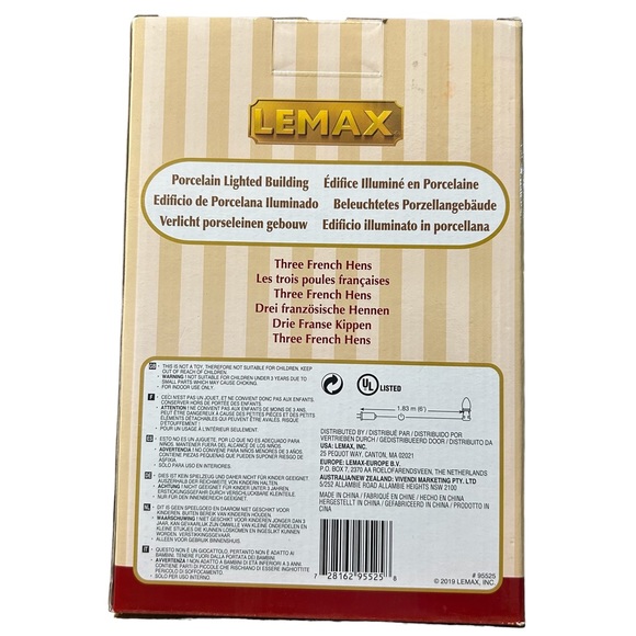 Lemax Three French Hens Lighted Building Village - Picture 3 of 4